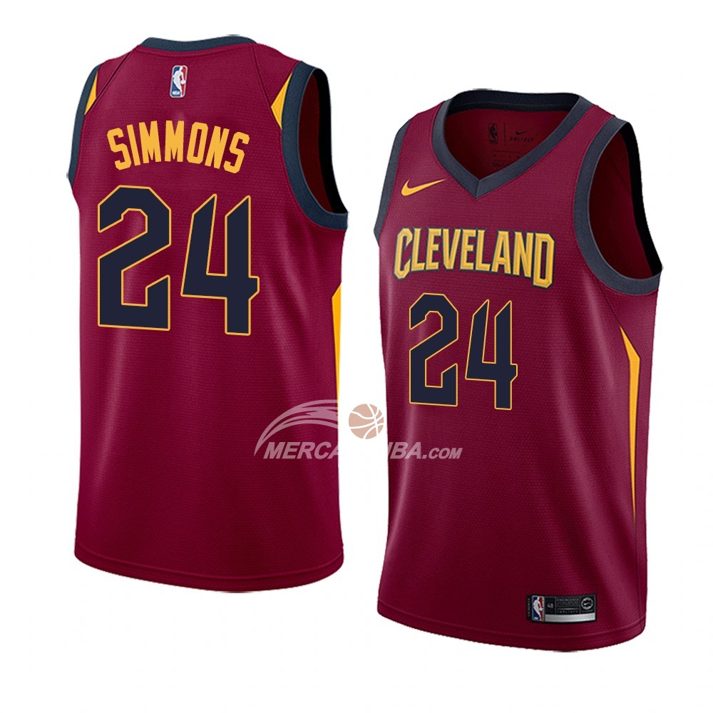 Maglia Cleveland Cavaliers Kobi Simmons Icon 2018 Rosso